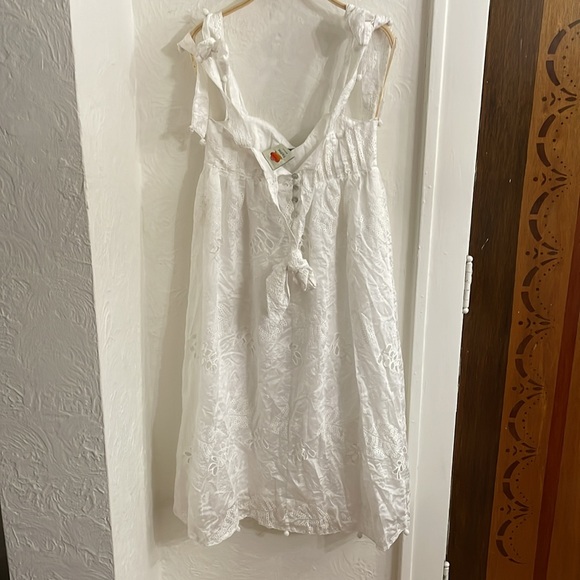 FARM RIO Women's Off-White Midi Dress Size S - Picture 8 of 9